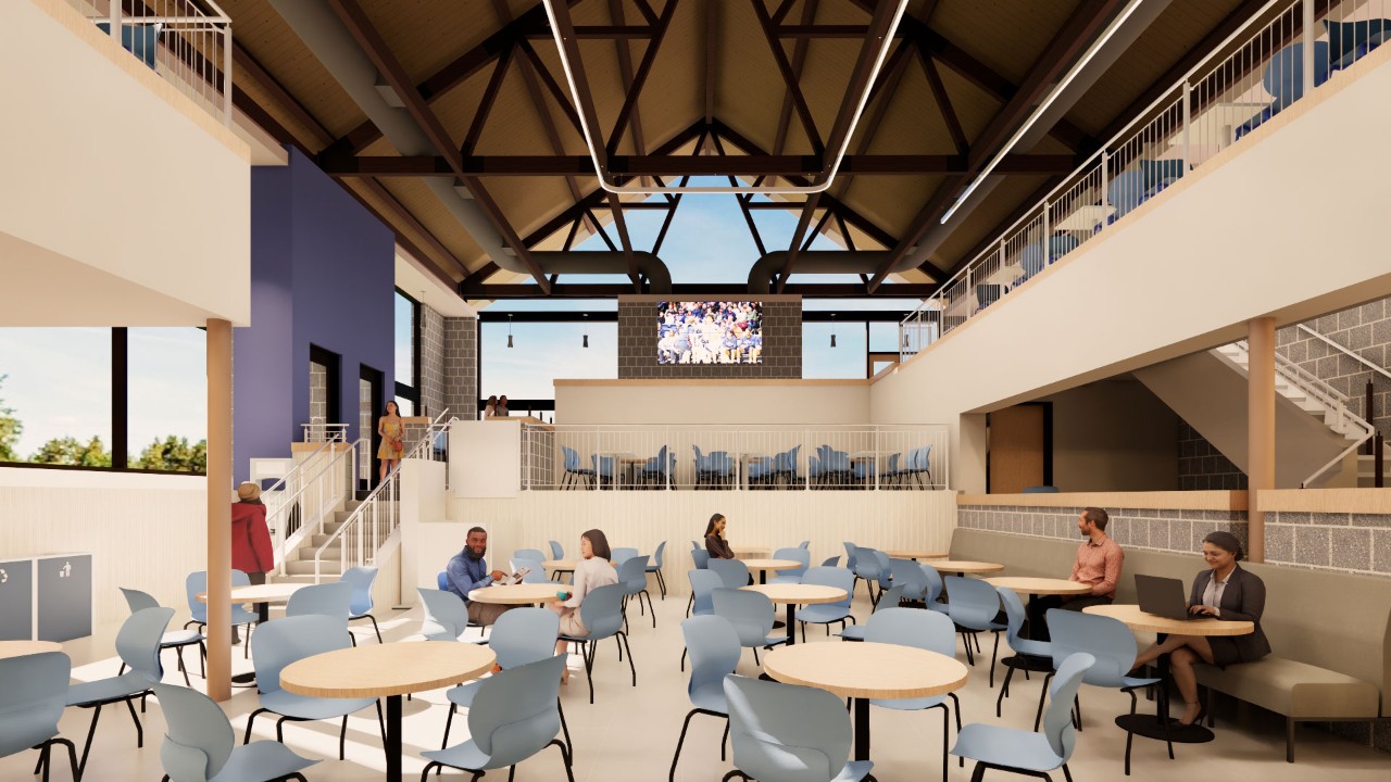 Rendering of the interior of the Connelly Center
