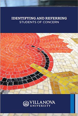 Cover of Villanova's Identifying and Referring Students of Concern booklet
