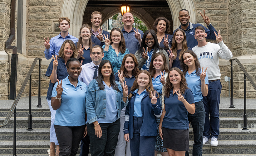 A group shot of the staff of the Office of Undergraduate Admission