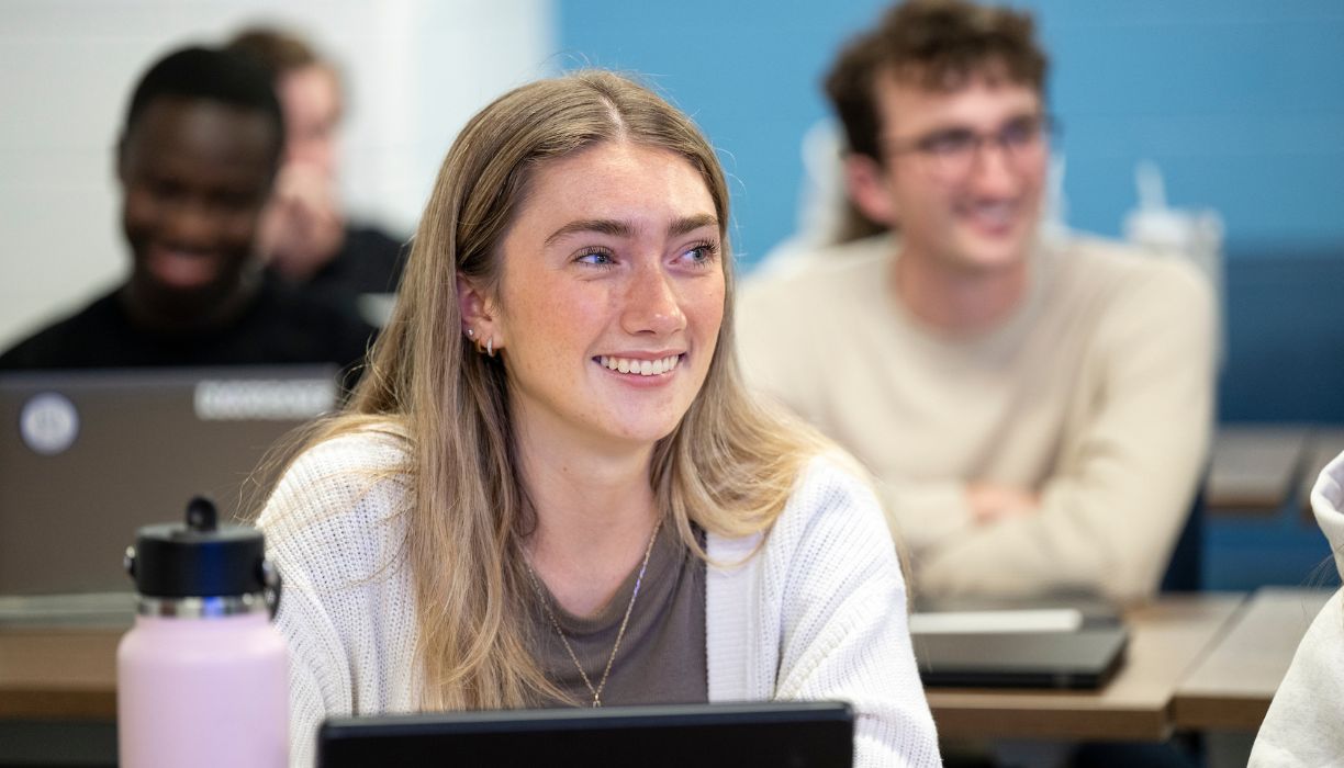 Students in a classroom.